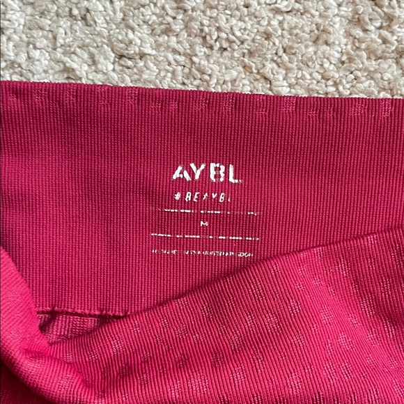 ABYL Yoga Women's Vibrant Red Bike Shorts - Picture 3 of 5
